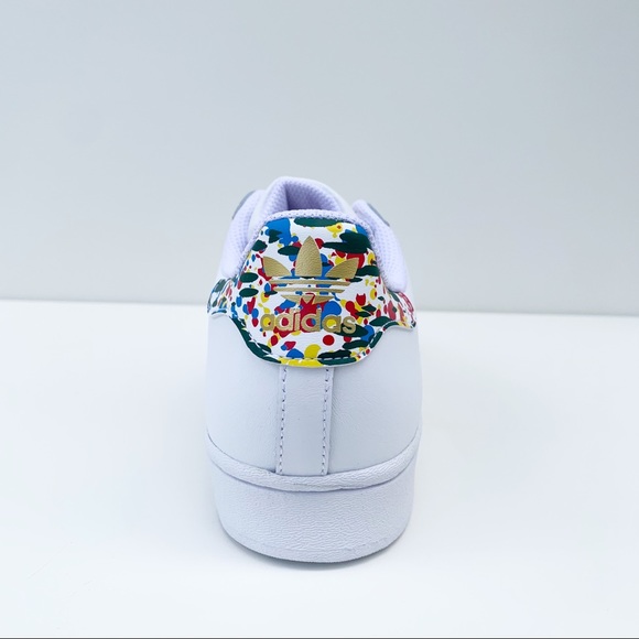 adidas SUPERSTAR SHOES Marble/Splash White/Gold - Picture 11 of 16